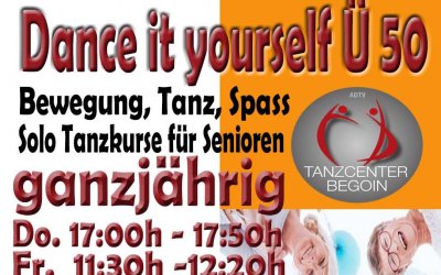 Tanzspass Ü 50 ohne Tanzpartner/in im Tanzcenter Begoin in Pulheim